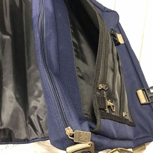 Leeds Laptop Work Bag Blue Travel Commute 33 - Picture 12 of 16